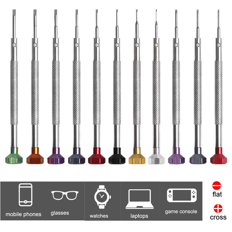 Watchmaker Screwdriver - Alloy Stainless Steel Screwdriver 0.6mm-2.0mm Watch