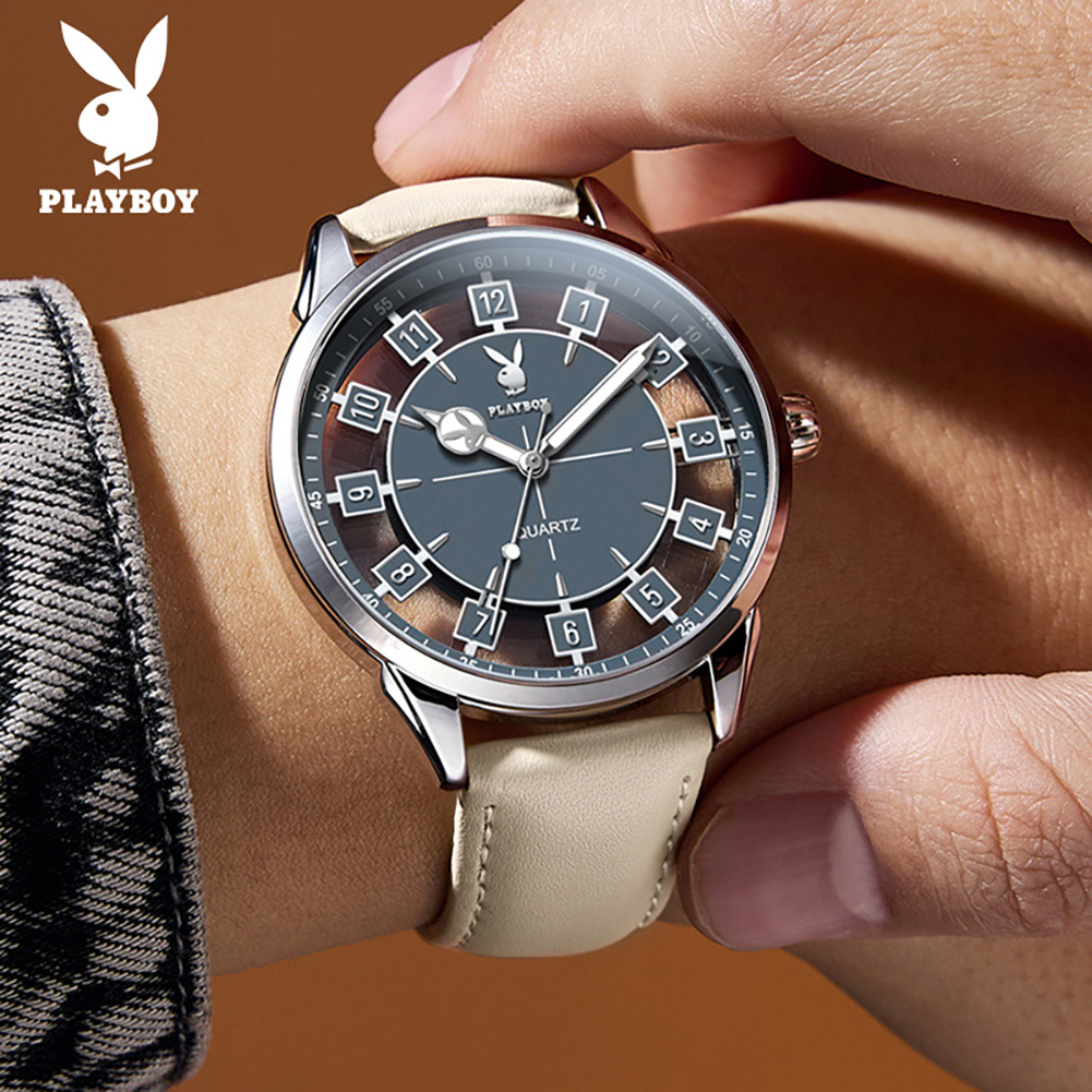 Smartwatch Watches Brands For Men - PLAYBOY 3137 Brand Quartz Movement Watch