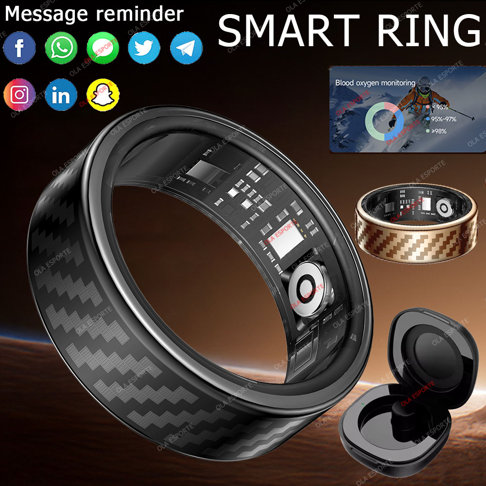 Smartwatch Health Watches For Men - Newest Smart Ring Call Message Notification