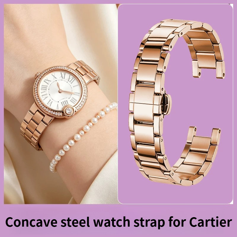 Women's Notched Stainless Stee - đánh giá và giá Cartier Watch Ballon Bleu