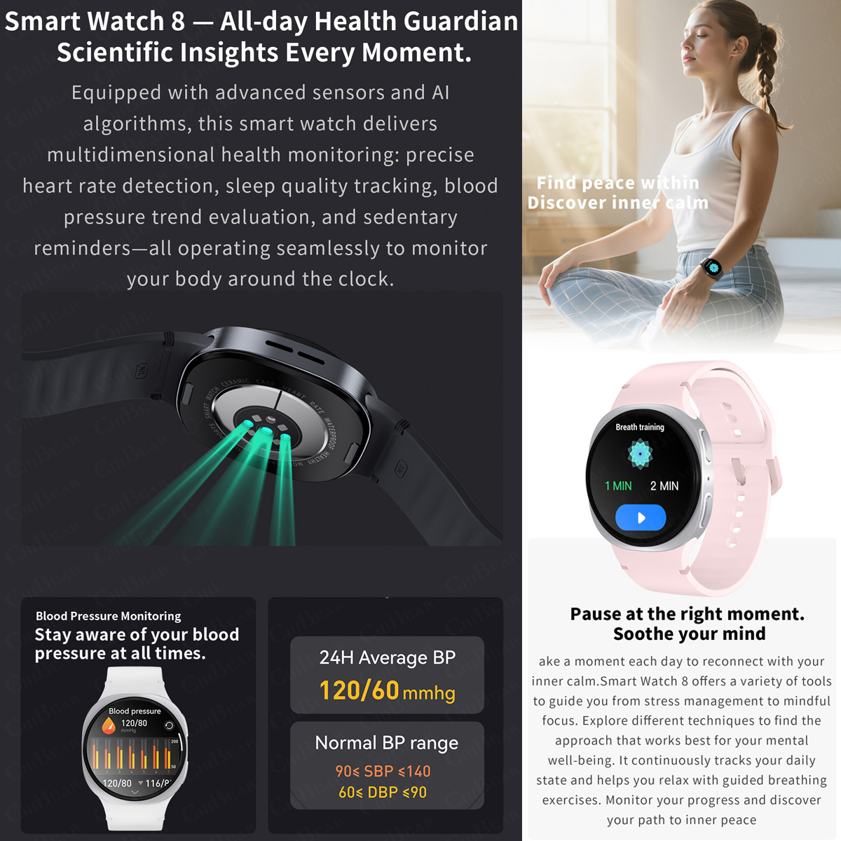 2026 New Watches 8 Mini GPS Tr - đánh giá và giá Smartwatch Health Watches For Men