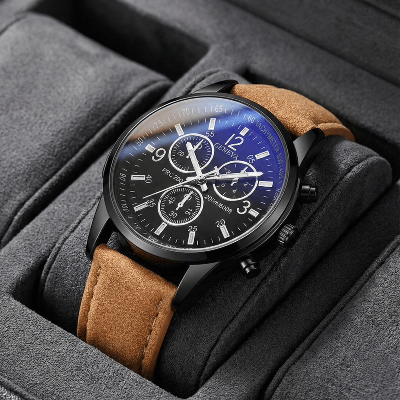Geneva Men's Chronograph Watch - đánh giá và giá Smartwatch Watches Best Gift For Men