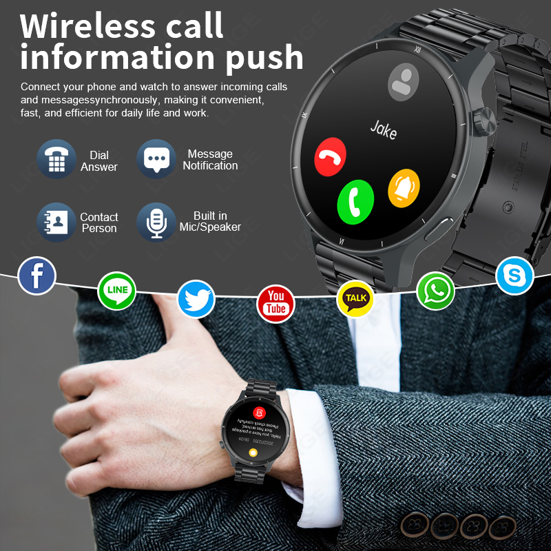 LIGE 3D Dynamic Dial Smart Wat - đánh giá và giá Smartwatch Latest Watches For Women