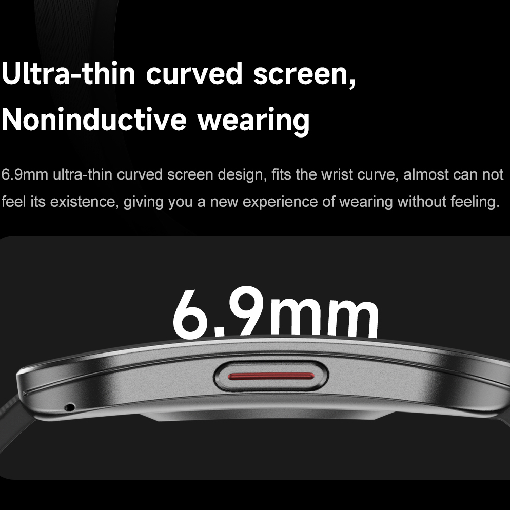 Amoled Ultra-thin Curved Water - đánh giá và giá Smartwatch Health Watches For Men