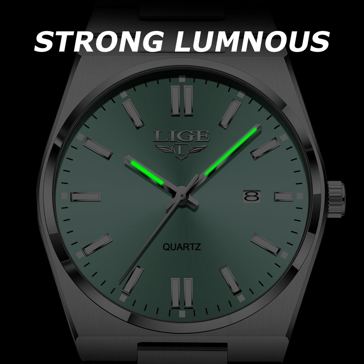 LIGE Luxury Brand Men Watches  - đánh giá và giá Smartwatch Watches Brands For Men