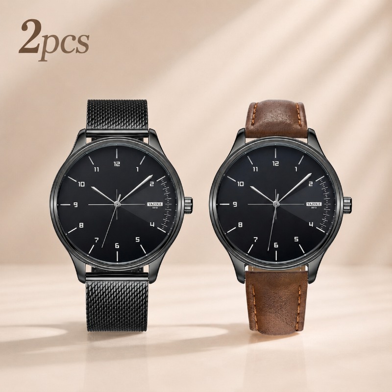2Pcs YAZOLE Men Business Watch - đánh giá và giá Smartwatch Watches Best Gift For Men