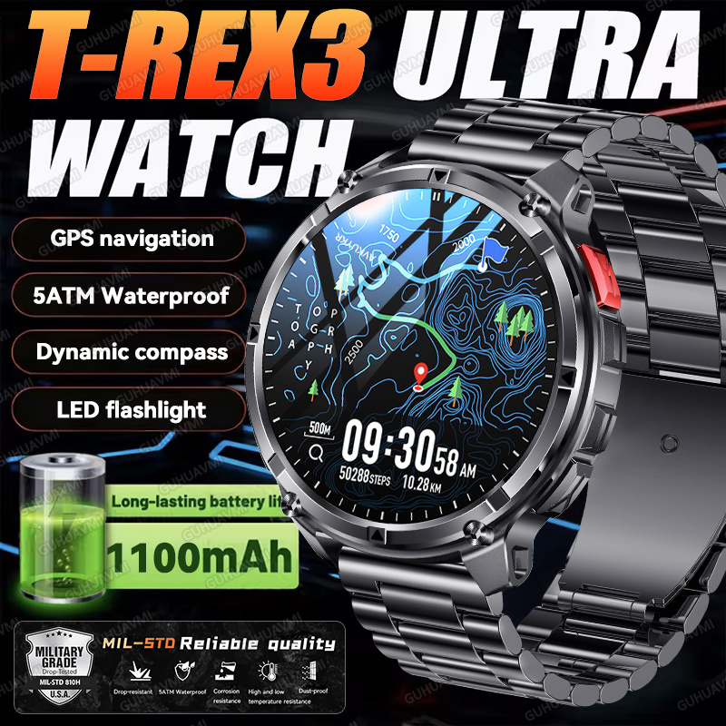 2026 New T-Rex3 Ultra 1100Mah  - đánh giá và giá Smartwatch Watches For Men With Gps