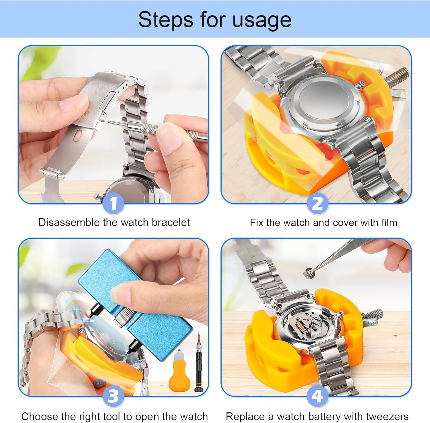 32 pcs Watch Battery Replaceme - đánh giá và giá Watchmaker Screwdriver