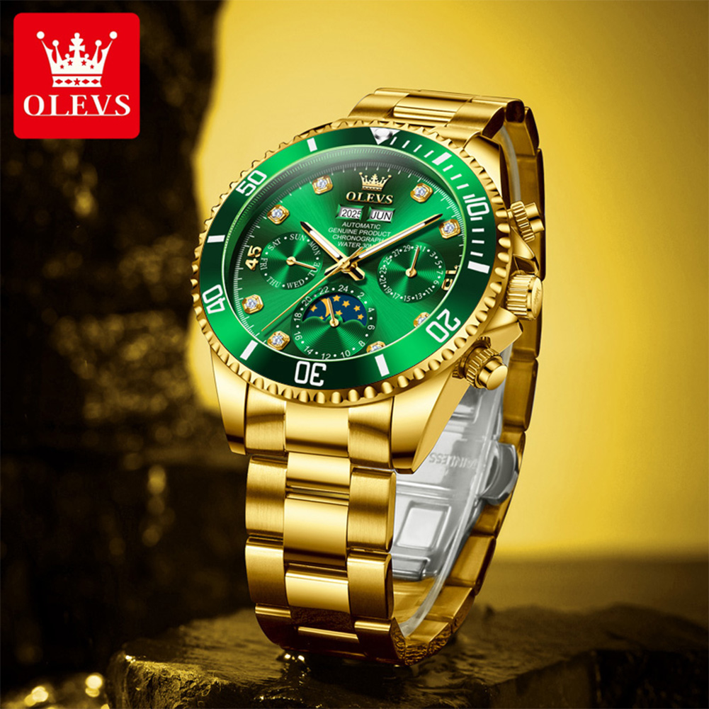 OLEVS 6729 Automatic Watch Man - đánh giá và giá Rolex Watch Datejust
