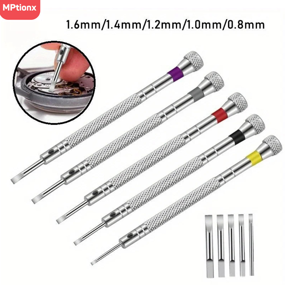 5pcs/set 0.8-1.6mm Steel Screw - đánh giá và giá Watchmaker Screwdriver